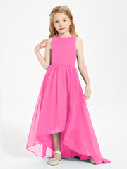 Asymmetrical Junior Bridesmaid Dresses with Scoop Neckline Azalea