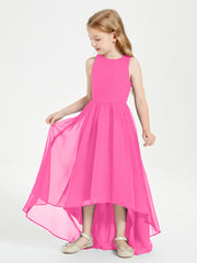 Asymmetrical Junior Bridesmaid Dresses with Scoop Neckline Azalea