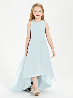 Asymmetrical Junior Bridesmaid Dresses with Scoop Neckline Mist