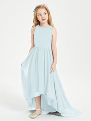 Asymmetrical Junior Bridesmaid Dresses with Scoop Neckline Mist