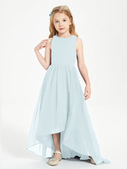 Asymmetrical Junior Bridesmaid Dresses with Scoop Neckline Mist