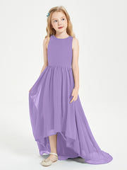 Asymmetrical Junior Bridesmaid Dresses with Scoop Neckline Tahiti