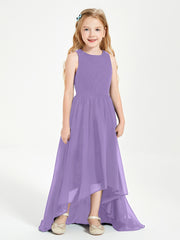 Asymmetrical Junior Bridesmaid Dresses with Scoop Neckline Tahiti