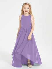 Asymmetrical Junior Bridesmaid Dresses with Scoop Neckline Tahiti