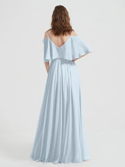 Spaghetti Strap Dresses with Flutter Sleeves Mist