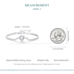 Sparkling Heart Bracelet