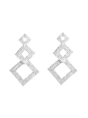 Exaggerated Geometric Design Long Earrings
