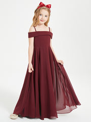 Off-the-Shoulder Dresses for Stylish Junior Bridesmaids Cabernet