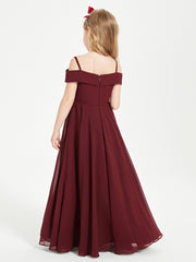 Off-the-Shoulder Dresses for Stylish Junior Bridesmaids Cabernet