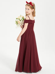 Off-the-Shoulder Dresses for Stylish Junior Bridesmaids Cabernet
