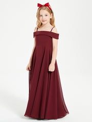 Off-the-Shoulder Dresses for Stylish Junior Bridesmaids Cabernet