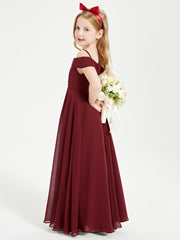Off-the-Shoulder Dresses for Stylish Junior Bridesmaids Cabernet