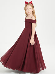 Off-the-Shoulder Dresses for Stylish Junior Bridesmaids Cabernet