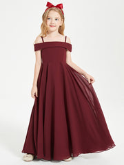 Off-the-Shoulder Dresses for Stylish Junior Bridesmaids Cabernet