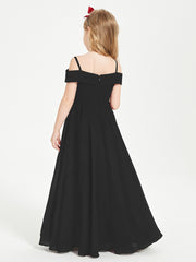 Off-the-Shoulder Dresses for Stylish Junior Bridesmaids Black