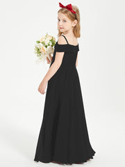 Off-the-Shoulder Dresses for Stylish Junior Bridesmaids Black