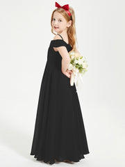 Off-the-Shoulder Dresses for Stylish Junior Bridesmaids Black