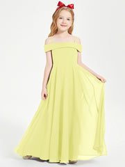 Off-the-Shoulder Dresses for Stylish Junior Bridesmaids Daffodil