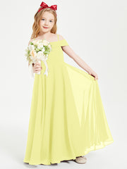 Off-the-Shoulder Dresses for Stylish Junior Bridesmaids Daffodil