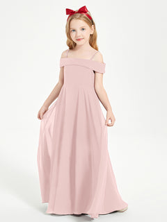 Off-the-Shoulder Dresses for Stylish Junior Bridesmaids Dusty Rose