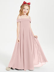 Off-the-Shoulder Dresses for Stylish Junior Bridesmaids Dusty Rose