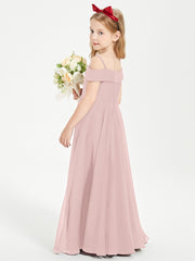 Off-the-Shoulder Dresses for Stylish Junior Bridesmaids Dusty Rose