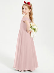 Off-the-Shoulder Dresses for Stylish Junior Bridesmaids Dusty Rose