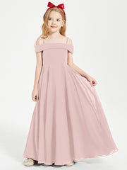 Off-the-Shoulder Dresses for Stylish Junior Bridesmaids Dusty Rose