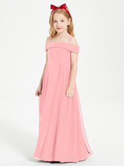 Off-the-Shoulder Dresses for Stylish Junior Bridesmaids Flamingo