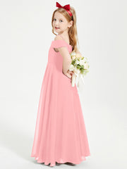 Off-the-Shoulder Dresses for Stylish Junior Bridesmaids Flamingo