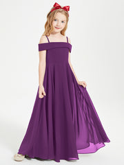 Off-the-Shoulder Dresses for Stylish Junior Bridesmaids Grape