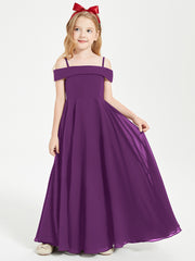 Off-the-Shoulder Dresses for Stylish Junior Bridesmaids Grape