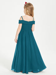 Off-the-Shoulder Dresses for Stylish Junior Bridesmaids Ink Blue