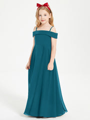 Off-the-Shoulder Dresses for Stylish Junior Bridesmaids Ink Blue