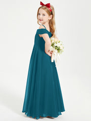 Off-the-Shoulder Dresses for Stylish Junior Bridesmaids Ink Blue