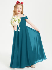 Off-the-Shoulder Dresses for Stylish Junior Bridesmaids Ink Blue