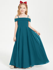 Off-the-Shoulder Dresses for Stylish Junior Bridesmaids Ink Blue