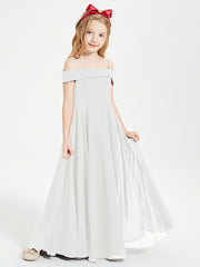 Off-the-Shoulder Dresses for Stylish Junior Bridesmaids Ivory