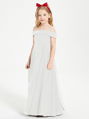 Off-the-Shoulder Dresses for Stylish Junior Bridesmaids Ivory
