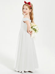 Off-the-Shoulder Dresses for Stylish Junior Bridesmaids Ivory