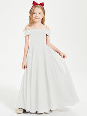 Off-the-Shoulder Dresses for Stylish Junior Bridesmaids Ivory