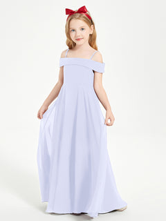 Off-the-Shoulder Dresses for Stylish Junior Bridesmaids Lavender