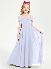 Off-the-Shoulder Dresses for Stylish Junior Bridesmaids Lavender