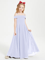 Off-the-Shoulder Dresses for Stylish Junior Bridesmaids Lavender