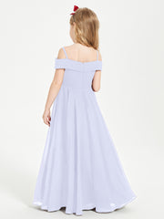Off-the-Shoulder Dresses for Stylish Junior Bridesmaids Lavender