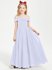 Off-the-Shoulder Dresses for Stylish Junior Bridesmaids Lavender