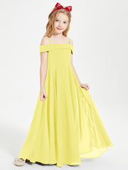 Off-the-Shoulder Dresses for Stylish Junior Bridesmaids Lemon