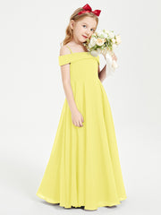 Off-the-Shoulder Dresses for Stylish Junior Bridesmaids Lemon