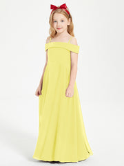 Off-the-Shoulder Dresses for Stylish Junior Bridesmaids Lemon
