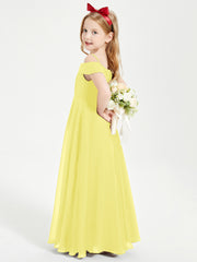 Off-the-Shoulder Dresses for Stylish Junior Bridesmaids Lemon